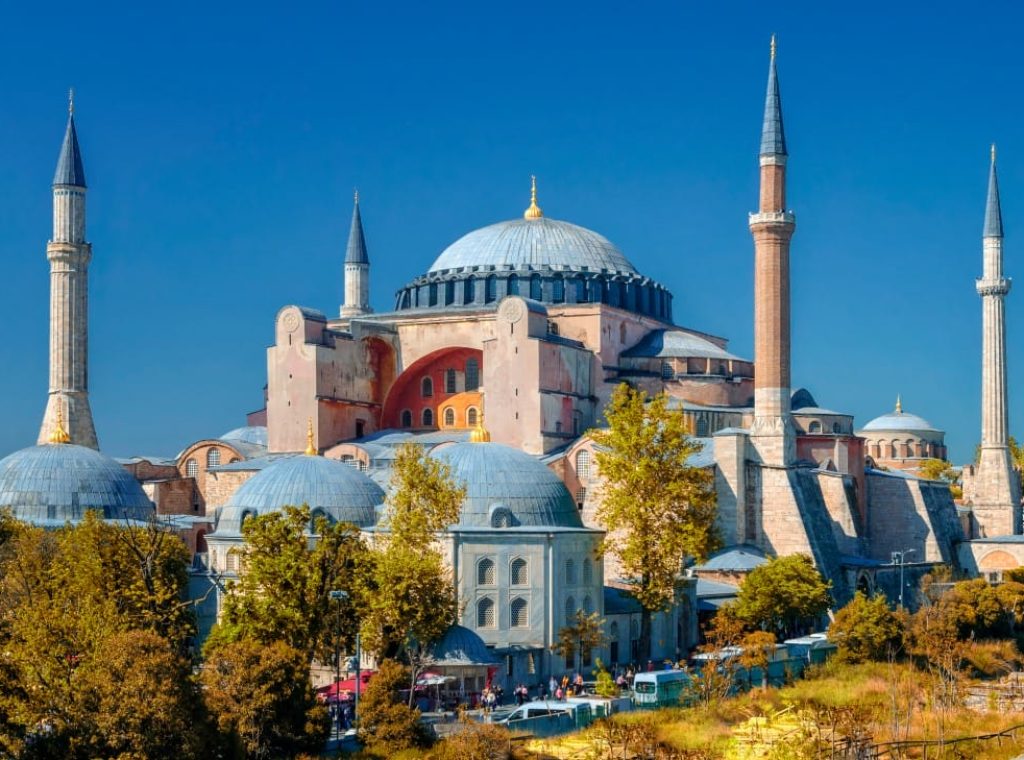 View,Of,Hagia,Sophia,From,The,Roof,Of,A,Building